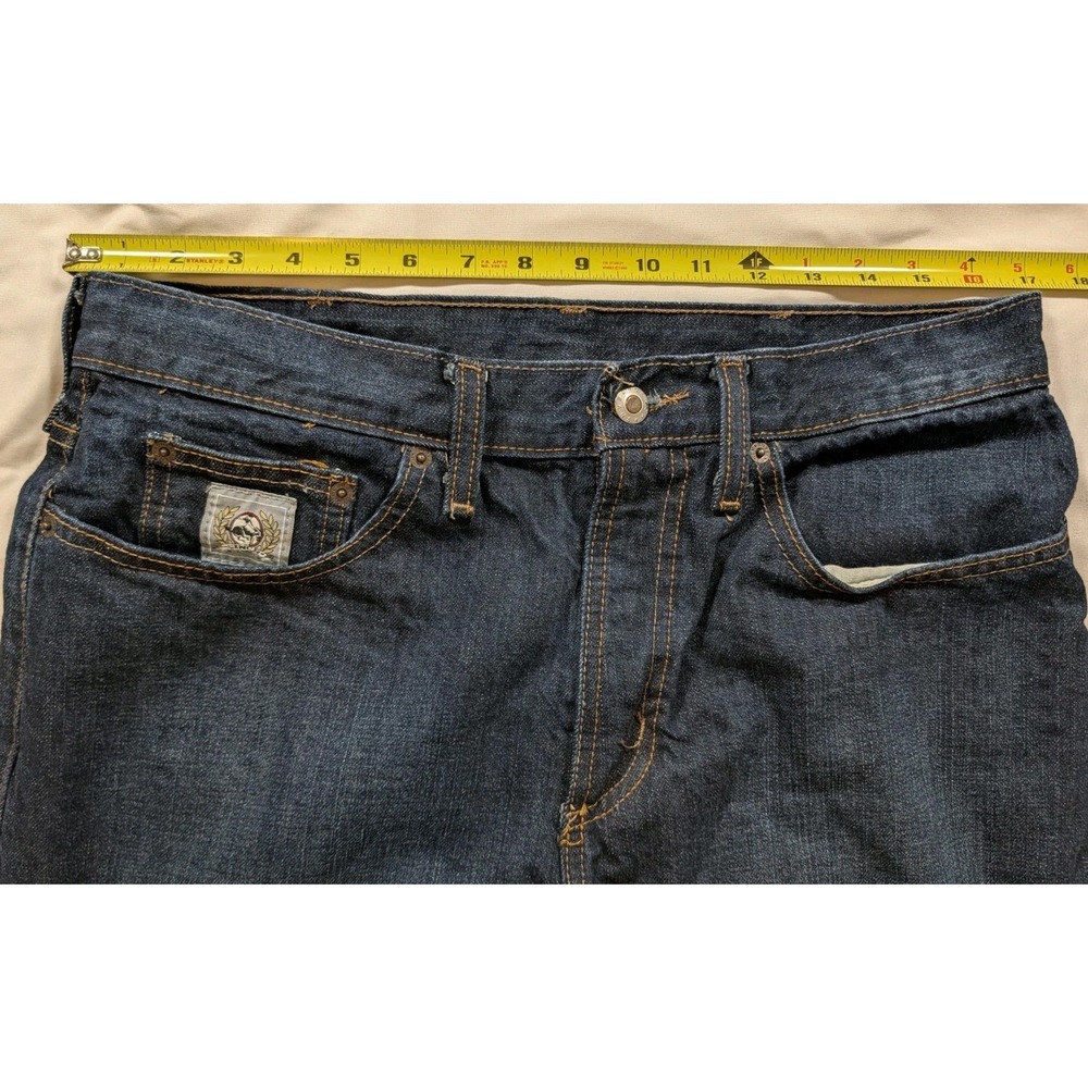 Cinch Silver Label Men's Jeans 34x36 Dark Wash Slim Fit Straight Leg EUC - Picture 8 of 10